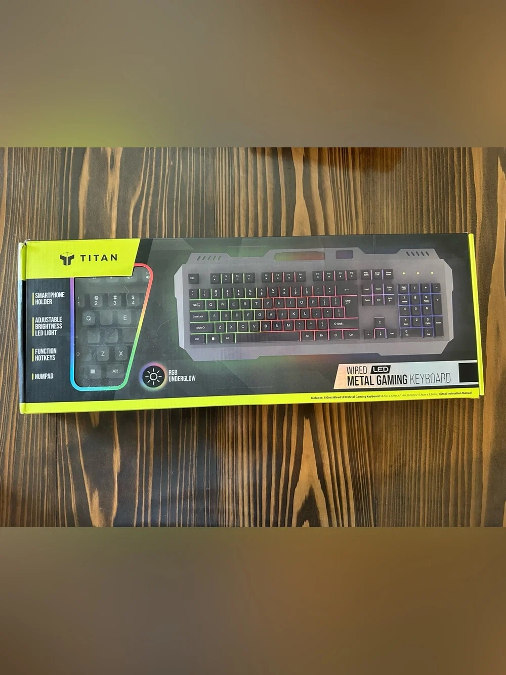 RGB Backlit Gaming Keyboard - Black